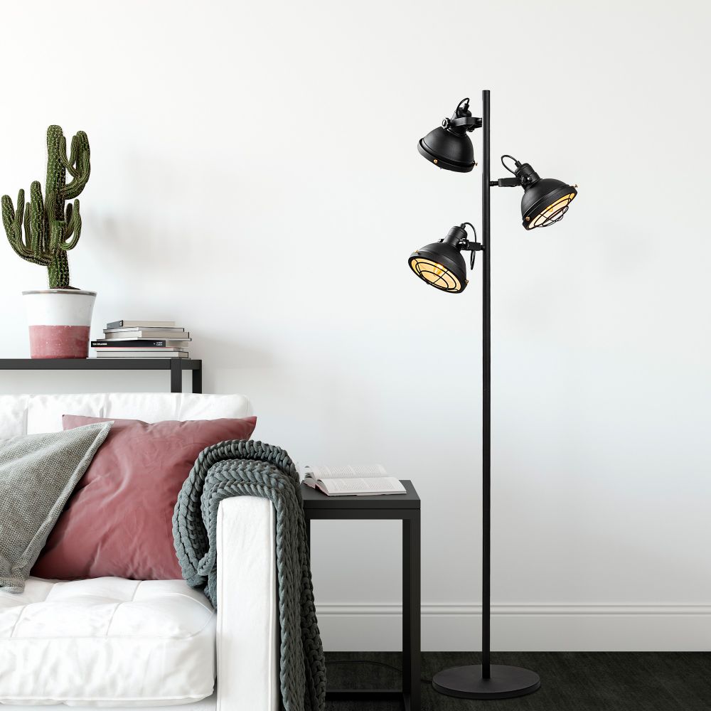 Spoly 13795 - Crna Podna Lampa slika 1