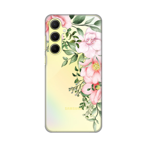 Torbica Silikonska Print Skin za Samsung A556B Galaxy A55 5G Gentle Rose Pattern slika 1