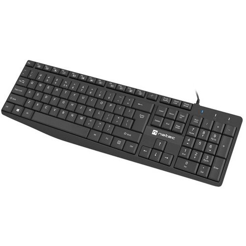 Natec NKL-1950 NAUTILUS, Slim Multimedia Keyboard US, Spill Proof, USB, Black slika 3