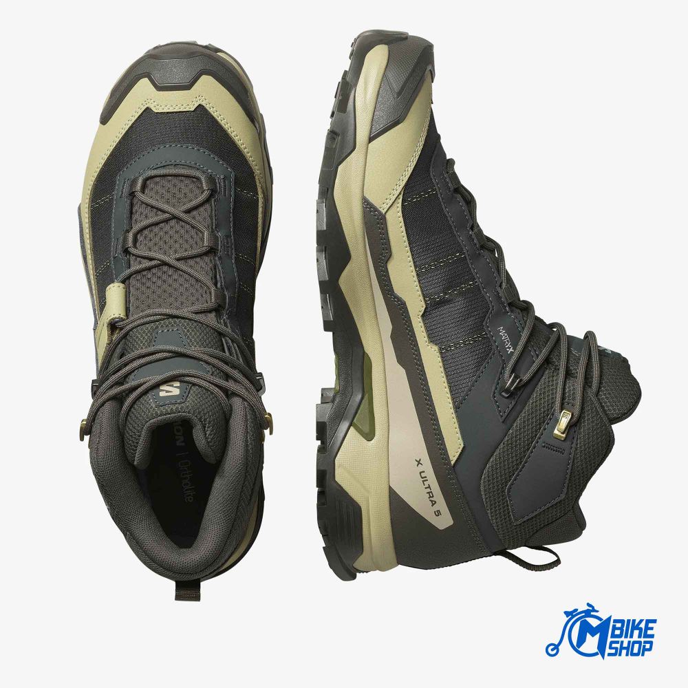 Salomon Muške gležnjerice X Ultra 5 GTX, Mid Peat/Gray Green/Blue Nights slika 4