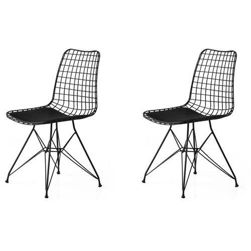 Hanah Home Tivoli 271 V2  Black Chair Set (2 Pieces) slika 1