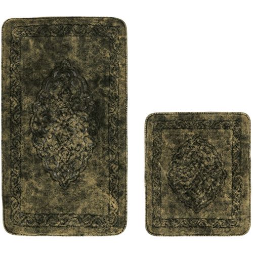 COTTONKT000187 Green Bathmat Set (2 Pieces) slika 2