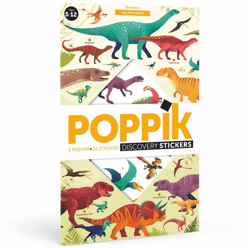 Poppik Edukativni poster s nalepnicama Otkrića: Dinosaurusa 5+ slika 1