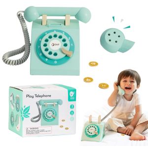 Classic world klasični drveni telefon za djecu 4 kom.