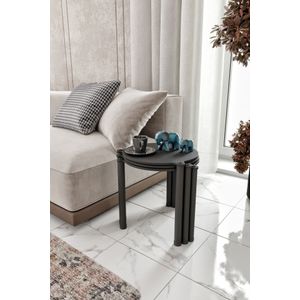 Lavia 3 - Crni Nesting Sto (3 Komada)