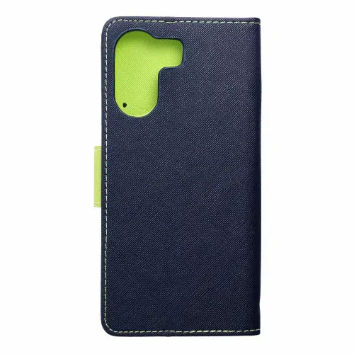 Fancy Book futrola za XIAOMI Redmi 13c / POCO C65 tamnoplava / limeta slika 2