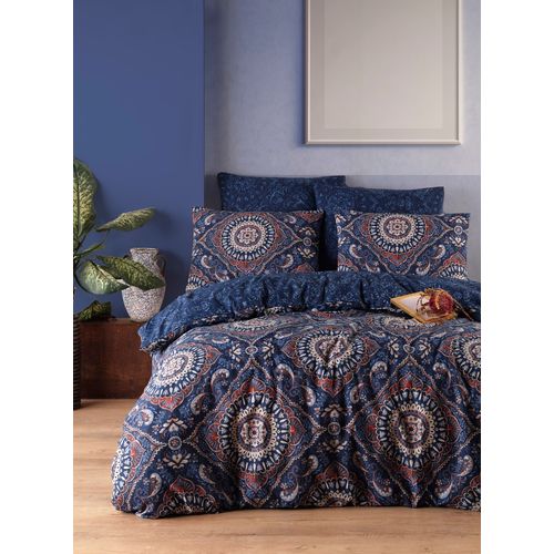 Varak - Dark Blue Dark Blue Double Quilt Cover Set slika 1