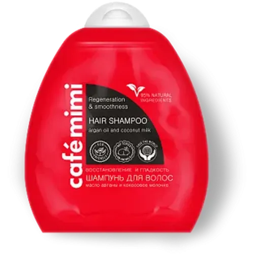 Šampon za kosu CAFÉ MIMI (regeneracija i glatkoća kosa, arganovo ulje i kokosovo mleko) 250ml slika 1
