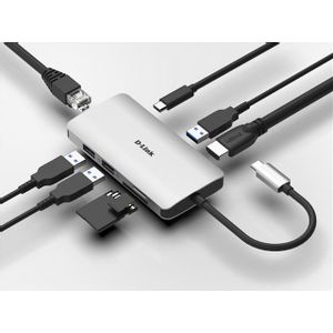 D-Link DLink Hub 8‑in‑1 USB‑C DUB-M810