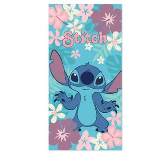 Disney Stitch Flowers microfibre beach towel
