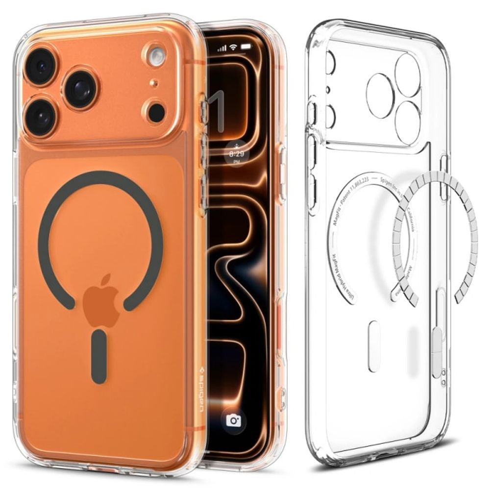 Spigen Ultra Hybrid s MagSafeom za Apple iPhone 17 Pro Clear Graphite ACS10347 slika 1
