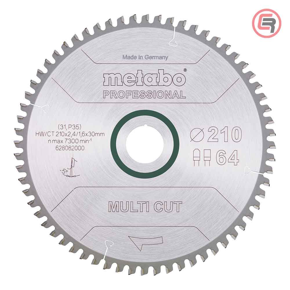 Metabo List Kružne Pile 210×2,4/1,6×30 / Z=64 Multi Cut Professional – 628082000 slika 1