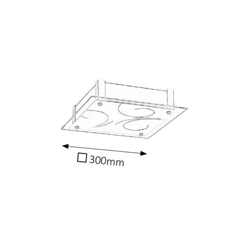 Rabalux Dena plafonska lampa,LED12W,30x30cm,w/c.2 slika 3