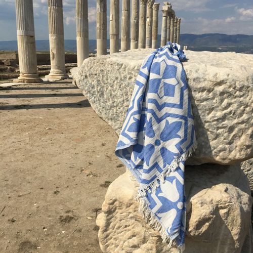 L'essential Maison Lalezar - Plava Fouta (PeÅ¡kir za plaÅ¾u) slika 2