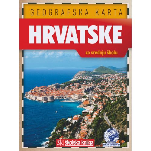 Geografska karta hrvatske za srednju školu slika 1