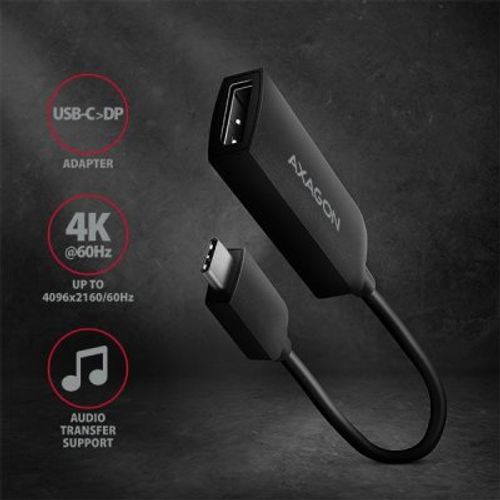 Axagon adapter USB-C na DisplayPort 4K/60Hz slika 2