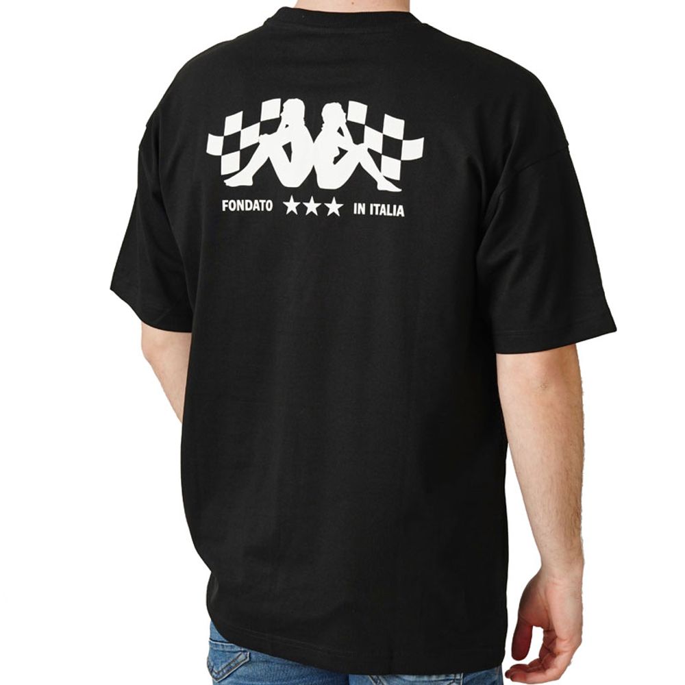 Kappa Muška majica Authentic Solian, Crna slika 2