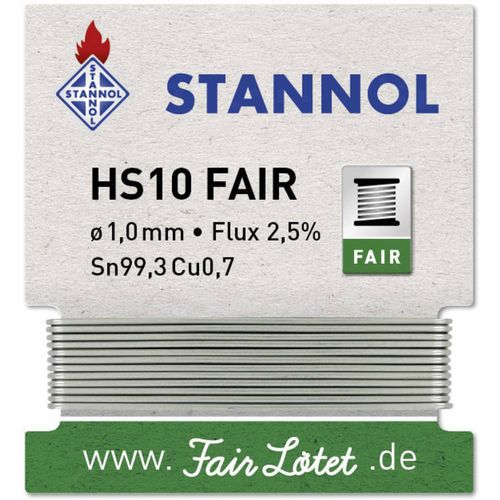 Stannol HS10-Fair lemna žica špula  Sn99,3Cu0,7 ROM1 5 g 1 mm slika 1