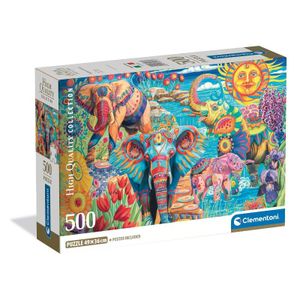 Clementoni CL35572 Puzzle 500 KARNEVAL SLONOVA, 500kom