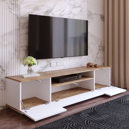 Hanah Home FR7 - AW Atlantic Pine Beli TV sto slika 5