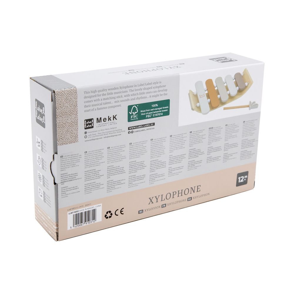 Label Label Drveni ksilofon, Nougat slika 4