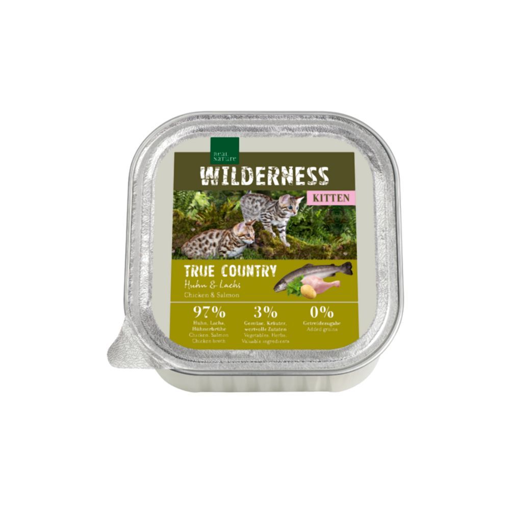 Real Nature Cat Kitten piletina i losos 100 g slika 1