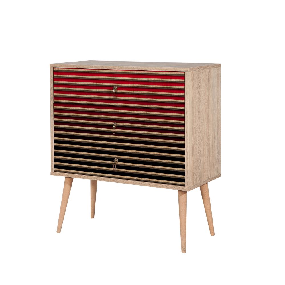 Komoda Trio - 221 u Dekoru Hrasta Sonoma slika 3
