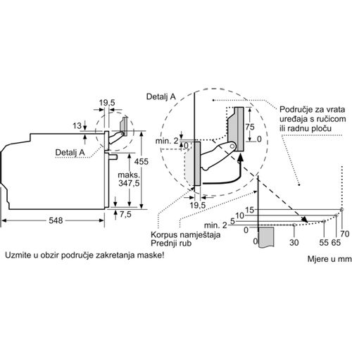 Bosch kompaktna pećnica s funkcijom pare i funkcijom dodavanja pare CSG7361B1 slika 13