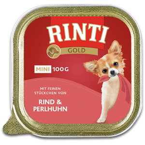 RINTI Gold Mini mit Rind&Perlhuhn, hrana za pse s govedinom i biserkom, 100 g