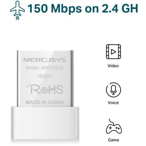 LAN MK Mercusys MW150US N150Mb/s nano WiFi USB slika 4