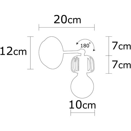 Opviq Zidna lampa, 525NOR3182 slika 3