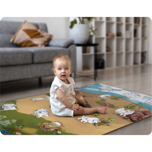 Ricokids model RK-344 XXL podloga za bojanje + flomasteri GRATIS 120 x 90 x 0,3 cm, dinosaur slika 10