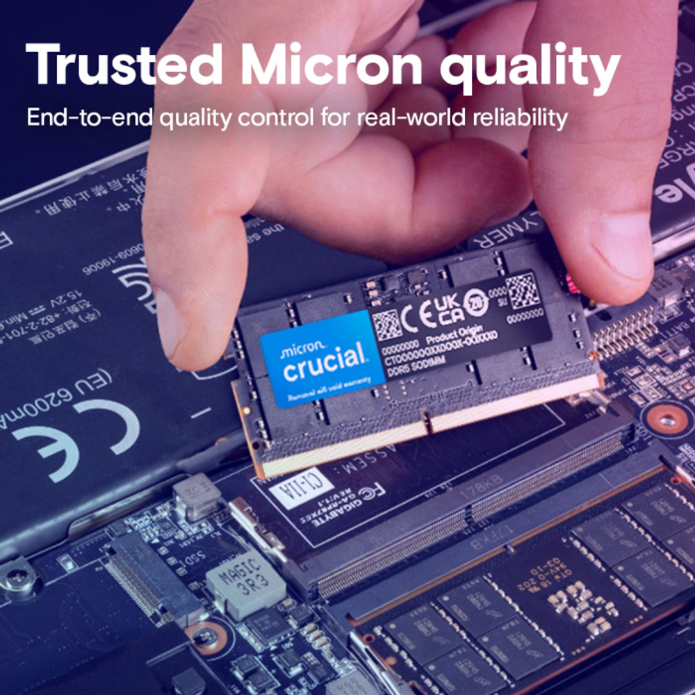 Crucial 48 GB Kit (2x24 GB) DDR5-5600 SODIMM CL46, 1.1 V slika 4