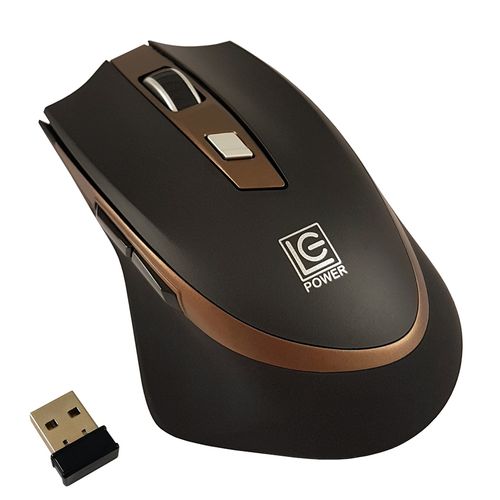 Mouse USB Wireless LC Power LC-M719BW Mouse optical compact 2.4Ghz Wireless 800/1200/1600dpi Black/Silver/Bronze slika 1