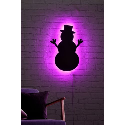 Wallity Ukrasna LED rasvjeta, Snowman 2 - Pink slika 3