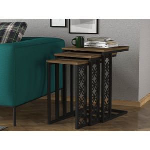 Klark - Walnut Walnut Nesting Table (3 Pieces)