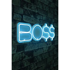 Wallity Ukrasna plastična LED rasvjeta, BOSS - Blue