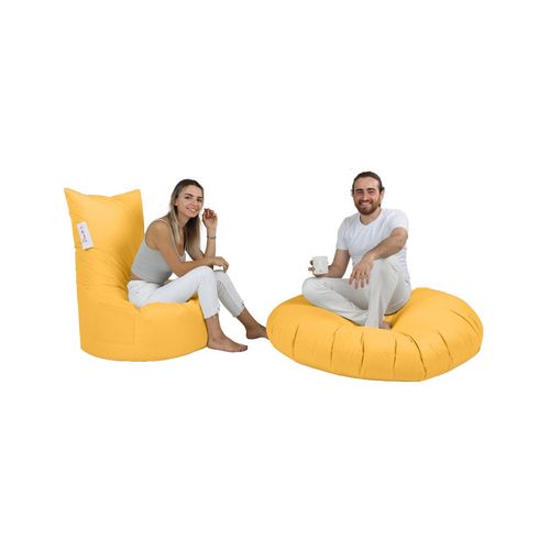 Atelier Del Sofa Balina - Žuta baštenska ležaljka-fotelja slika 6