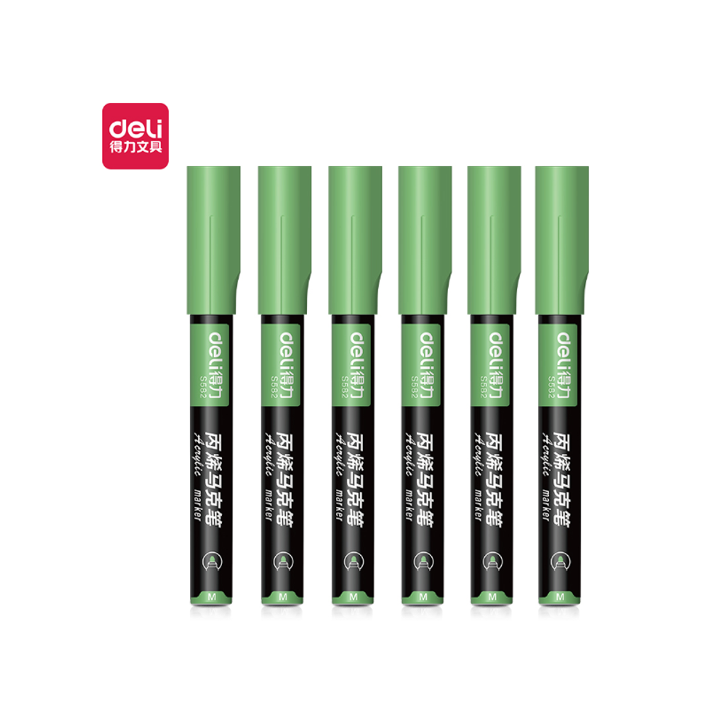 MARKER DELI AKRILNI PASTEL ZELENI G12 S584 G12 slika 1