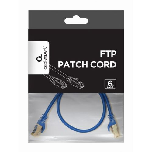 PP6-0.5M/B Gembird Mrezni kabl, CAT6 FTP Patch cord 0.5m blue slika 3