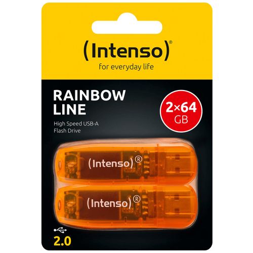 (Intenso) USB Flash drive 64GB Hi-Speed USB 2.0,Rainbow Line, 2 kom  slika 2