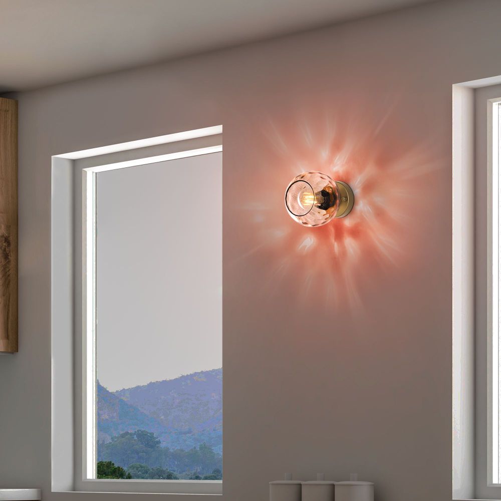 Zidna Lampa Benek - 15 - 14403, boje: Roza, Zlato slika 3