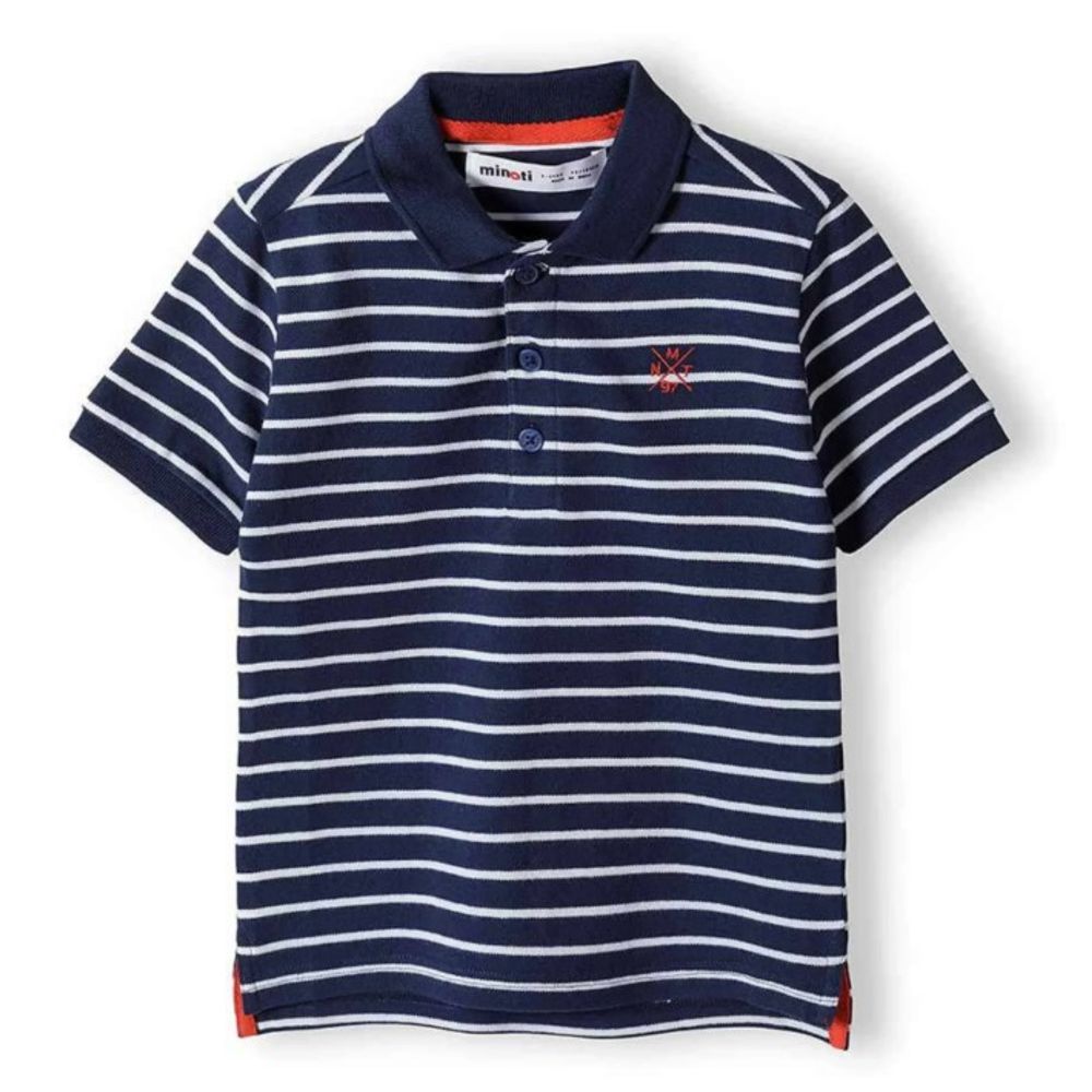 Minoti Polo majica za bebe - Pruge, 12-18 mj slika 1