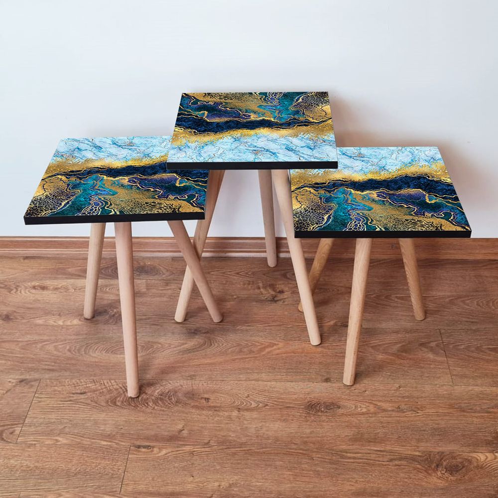 Set Nesting Stolova (3 Komada) - Različite Boje slika 1