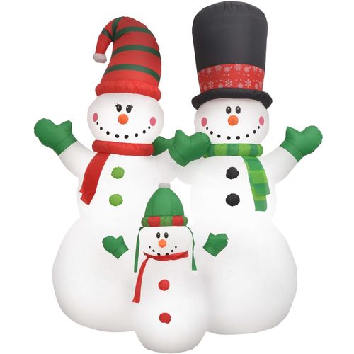 Obitelj božićnih snjegovića na napuhavanje LED IP44 240 cm slika 14