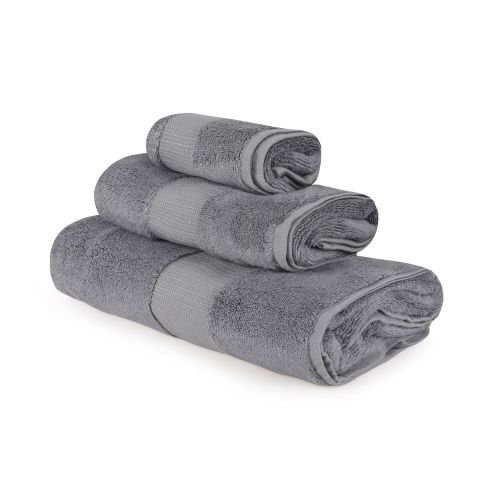 L'essential Maison Valencia Set - Dark Grey Dark Grey Towel Set (3 Pieces) slika 1