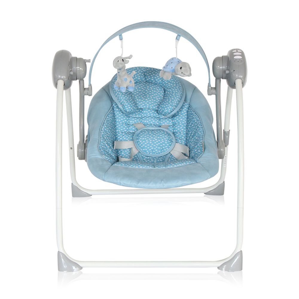 Lorelli Električna ljuljačka za bebe Portofino, Cameo Blue slika 2