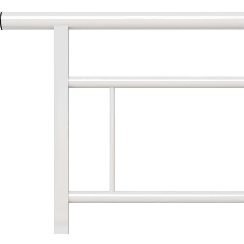 Okvir za krevet bijeli metalni 140 x 200 cm slika 14