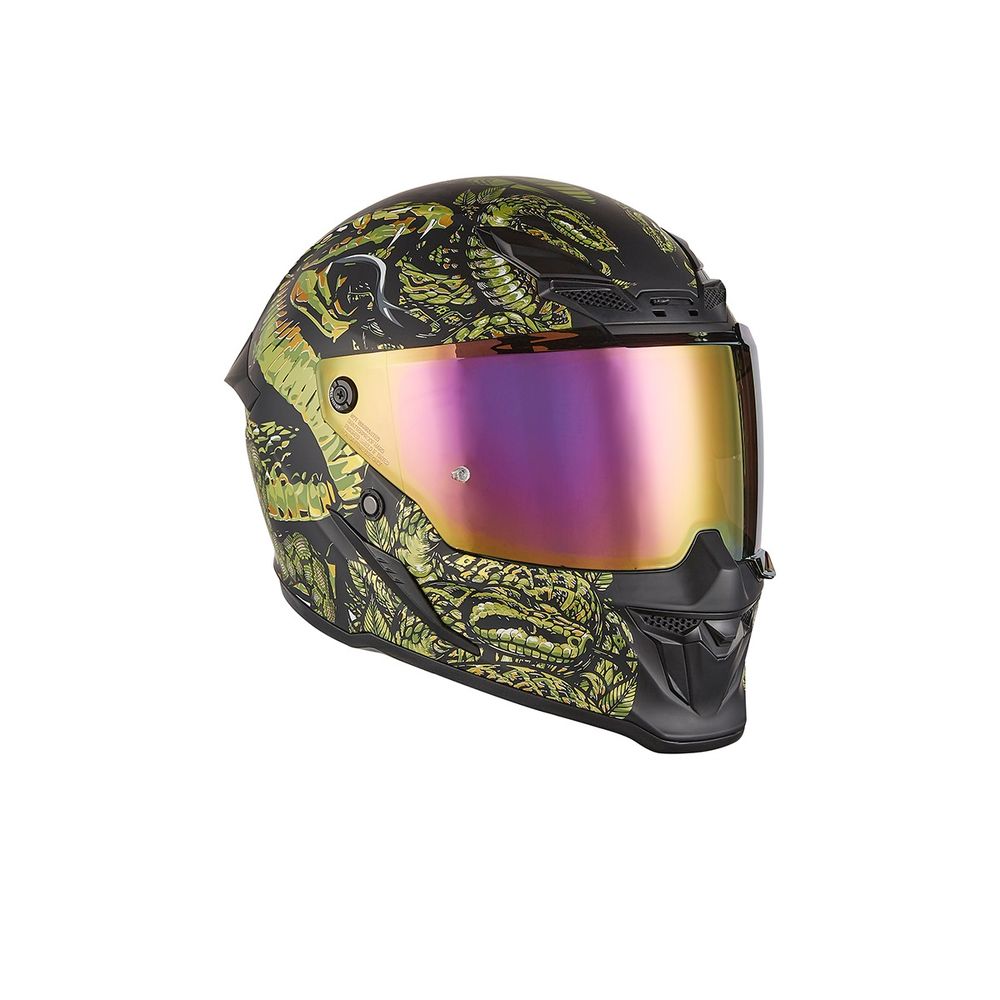 Zatvorena - full face kaciga za motor vel.M NOX Goliath Mythology - Zlatna slika 1