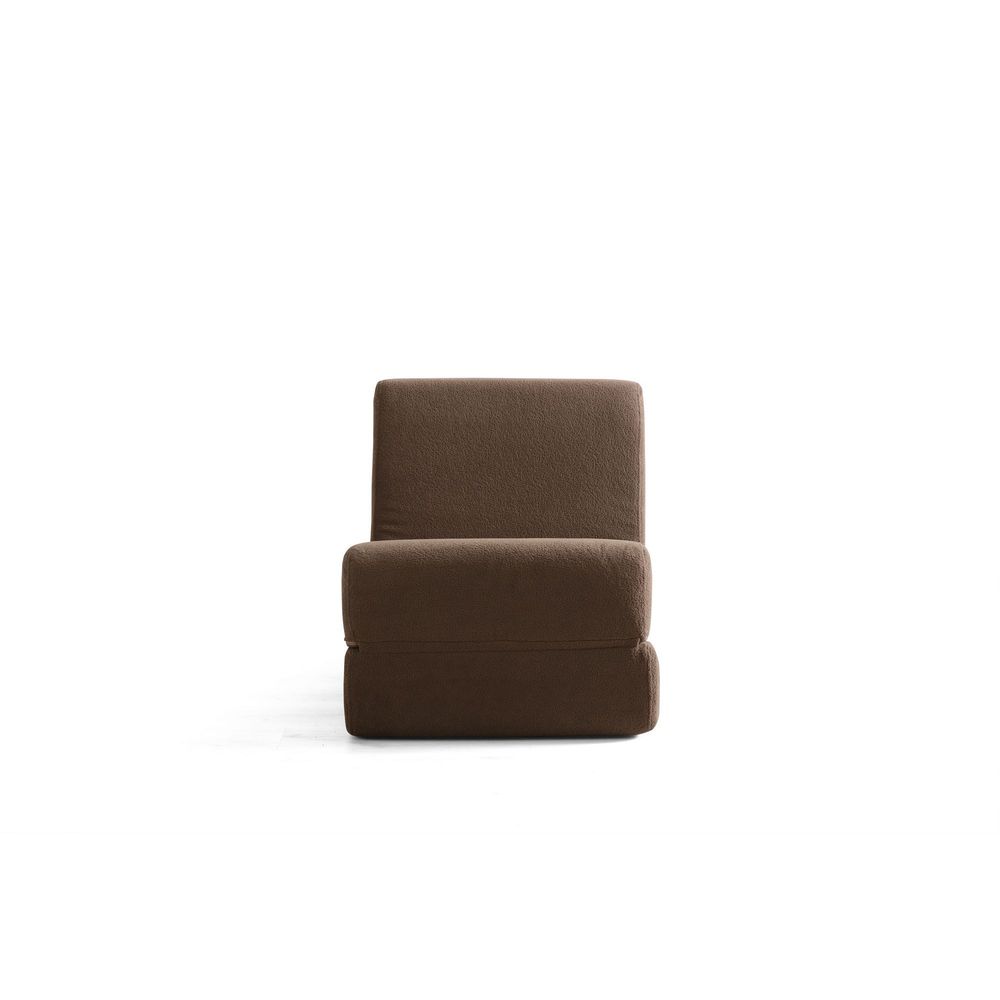 Sofa na razvlačenje za jednu osobu Origami u smešnim bojama: smeđa slika 3